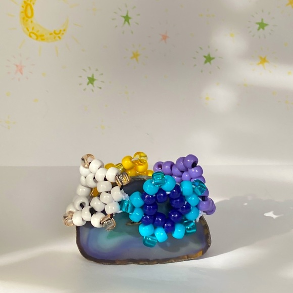 Multilayer rainbow, star button,and star friendship bracelets!! - Picture 4 of 4